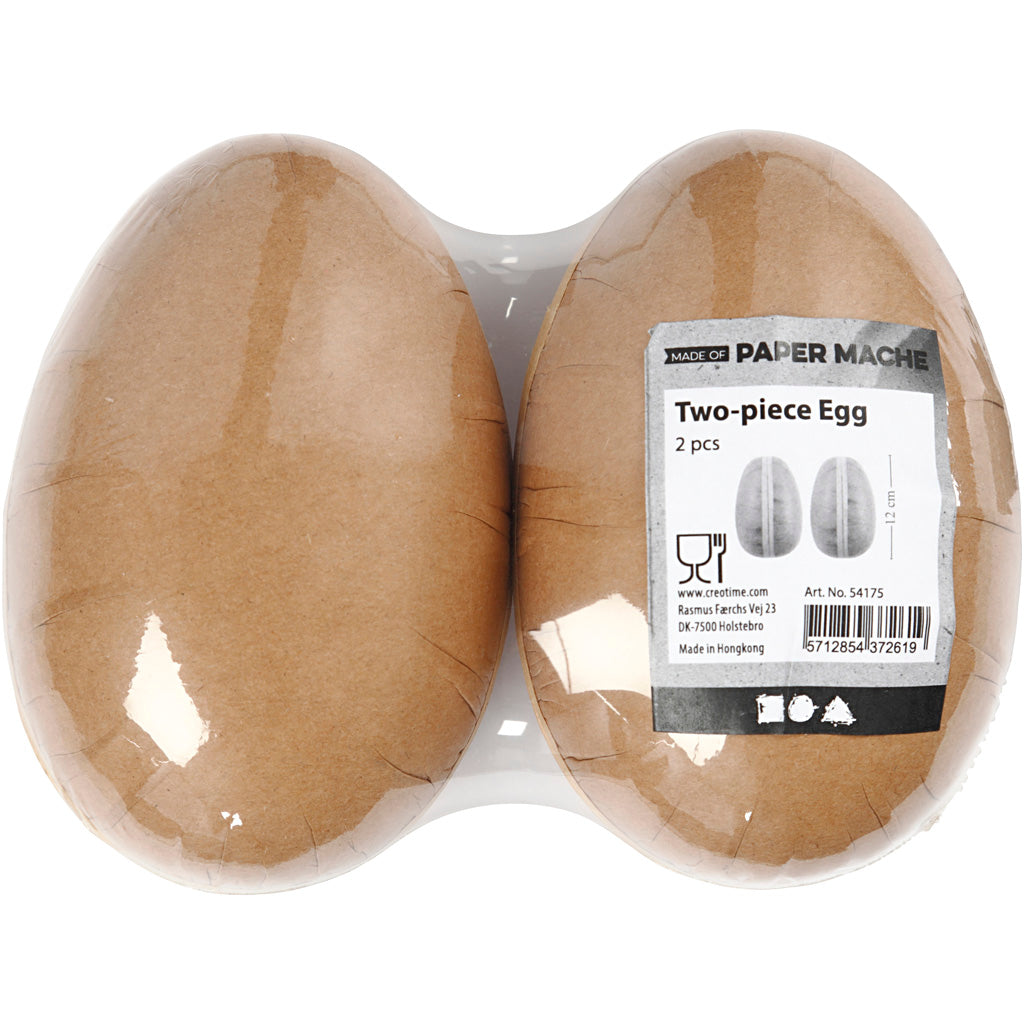 Two-piece Egg, L: 12 cm, 2 pc/ 1 pack [HOB-54175]