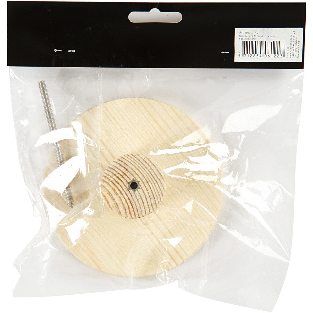 Coat Hook, round, D. 4,5 cm, dia. 11 cm, 1 pc [HOB-54406]