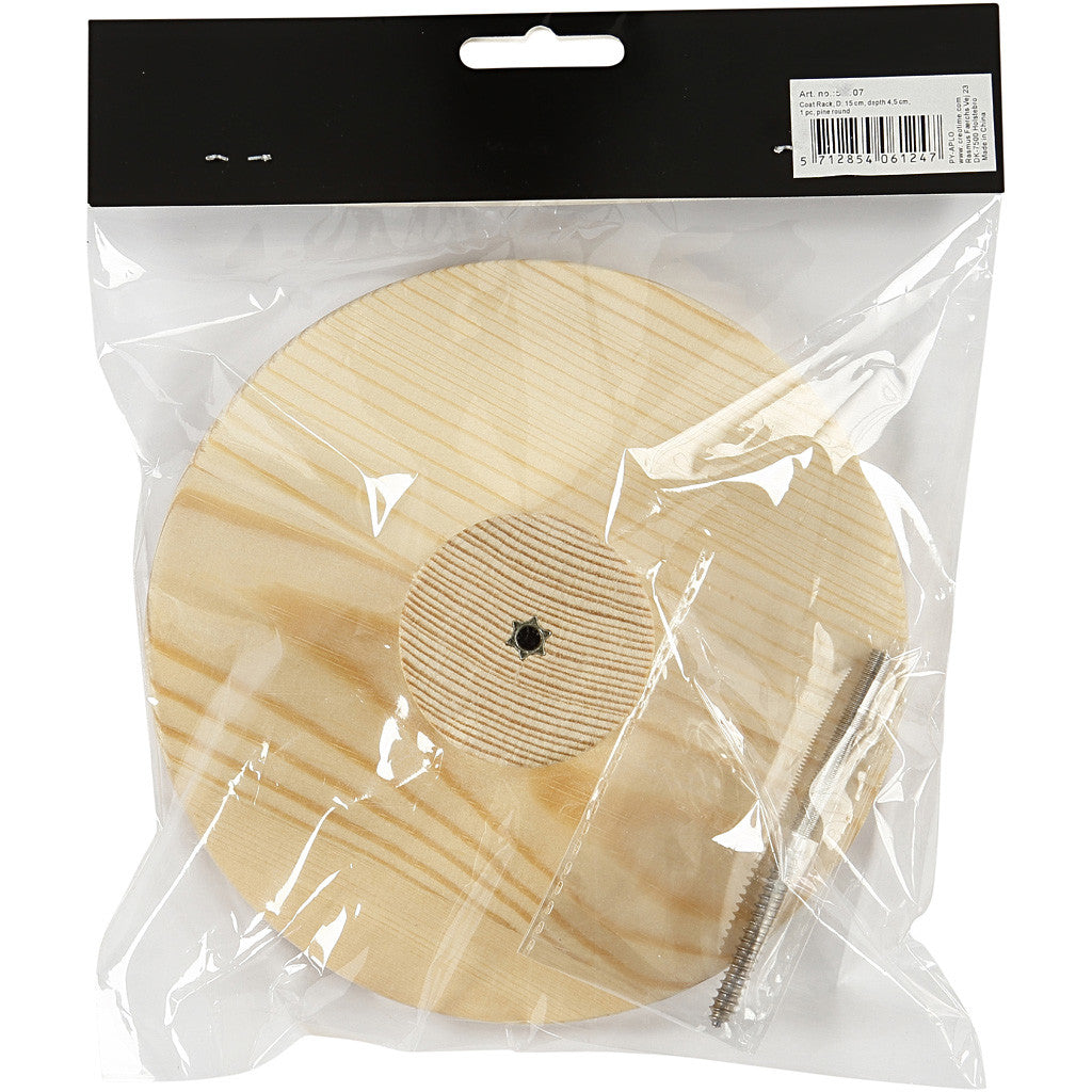 Coat Hook, round, D. 4,5 cm, dia. 15 cm, 1 pc [HOB-54407]