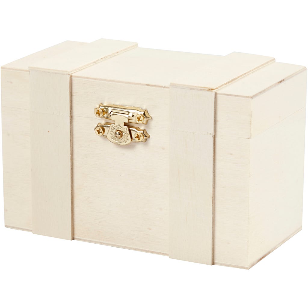 Treasure chest, H: 7,5 cm, L: 12 cm, W: 6 cm, 1 pc [HOB-54433]