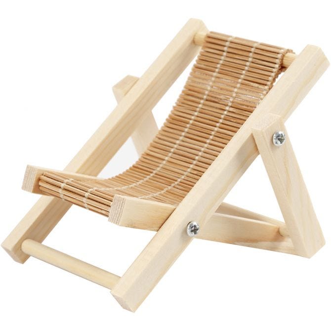 Deck chair, L: 9,5 cm, W: 7,5 cm, 1 pc [HOB-54448]