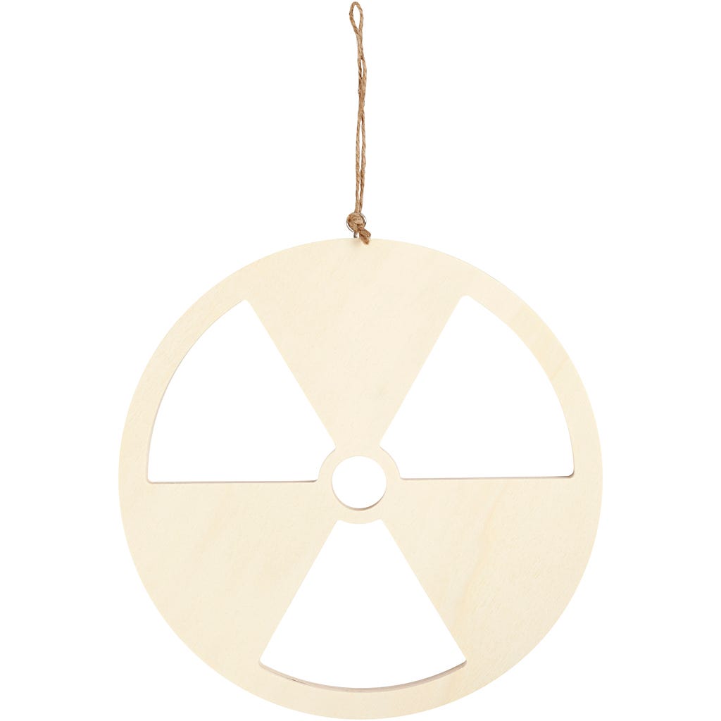 Sign, No nuclear power, size 21,3 cm, thickness 0,9 cm, 1 pc [HOB-54455]