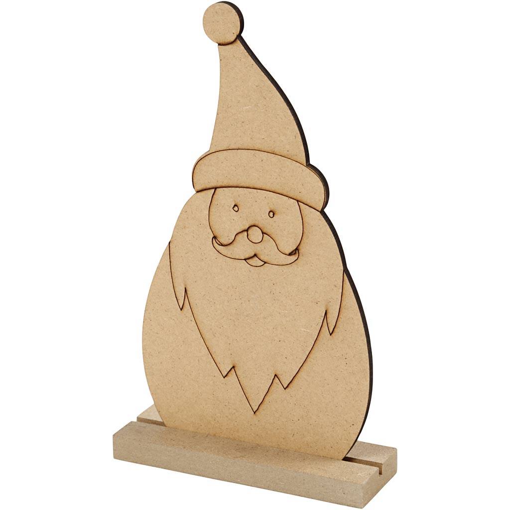 Christmas figure, Santa, H: 15 cm, D. 3 cm, W: 9 cm, thickness 3 mm