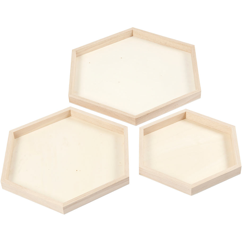 Trays, D: 21+26+31 cm, 3 pc/ 1 set [HOB55317]