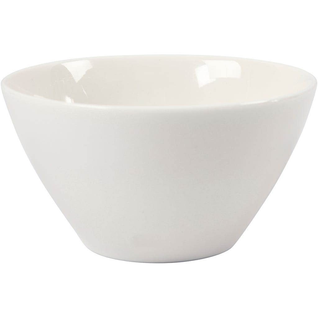 Cereal bowl, H: 7 cm, dia. 12,5 cm, white, 20 pc/ 1 pack [HOB-55584]