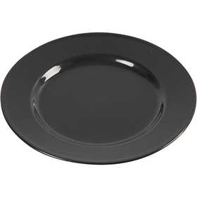 Side Plates, dia. 19 cm, black, 6 pc/ 1 pack [HOB-55590]