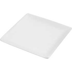 Plate, size 12,7x12,7 cm, white, 10 pc/ 1 pack [HOB-55603]
