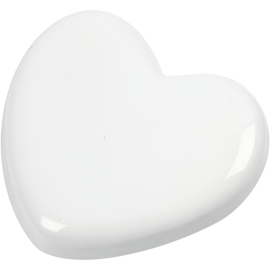 Heart, size 6,5x6,5 cm, thickness 10 mm, white, 1 pc [HOB-558500]