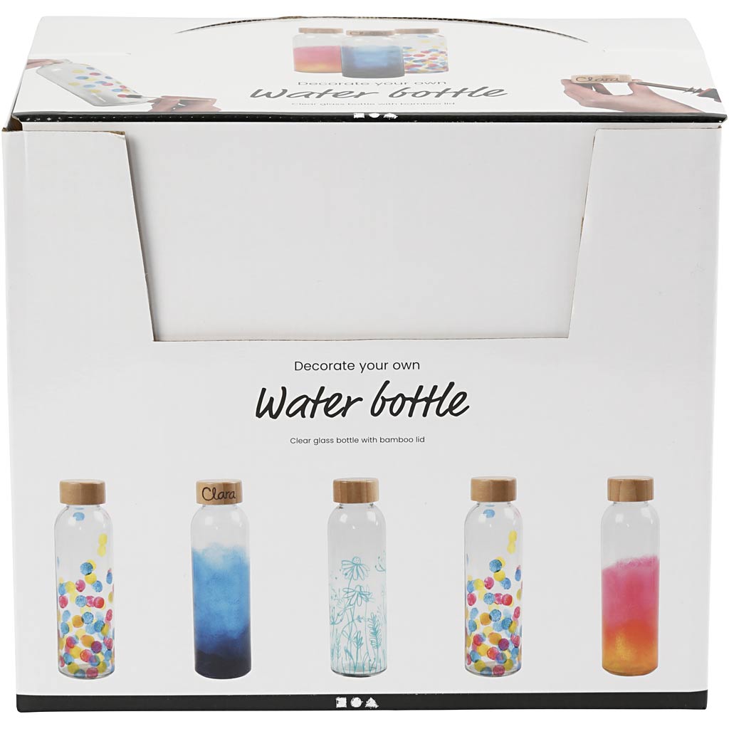 Water Bottle, H: 22 cm, dia. 6,7 cm, 500 ml, 12 pc/ 1 pack [HOB-55877]