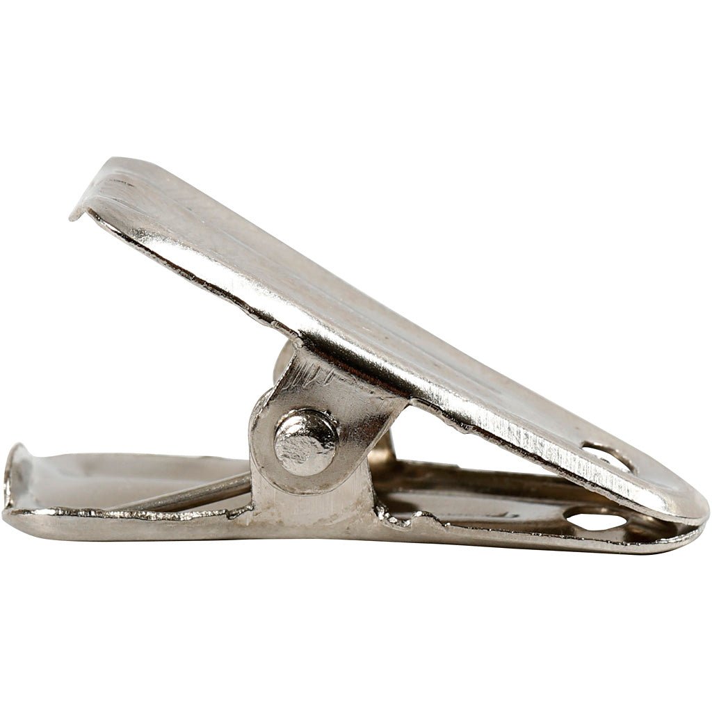 Decorative pegs, L: 27 mm, W: 14 mm, silver, 10 pc/ 1 pack [HOB-559540]