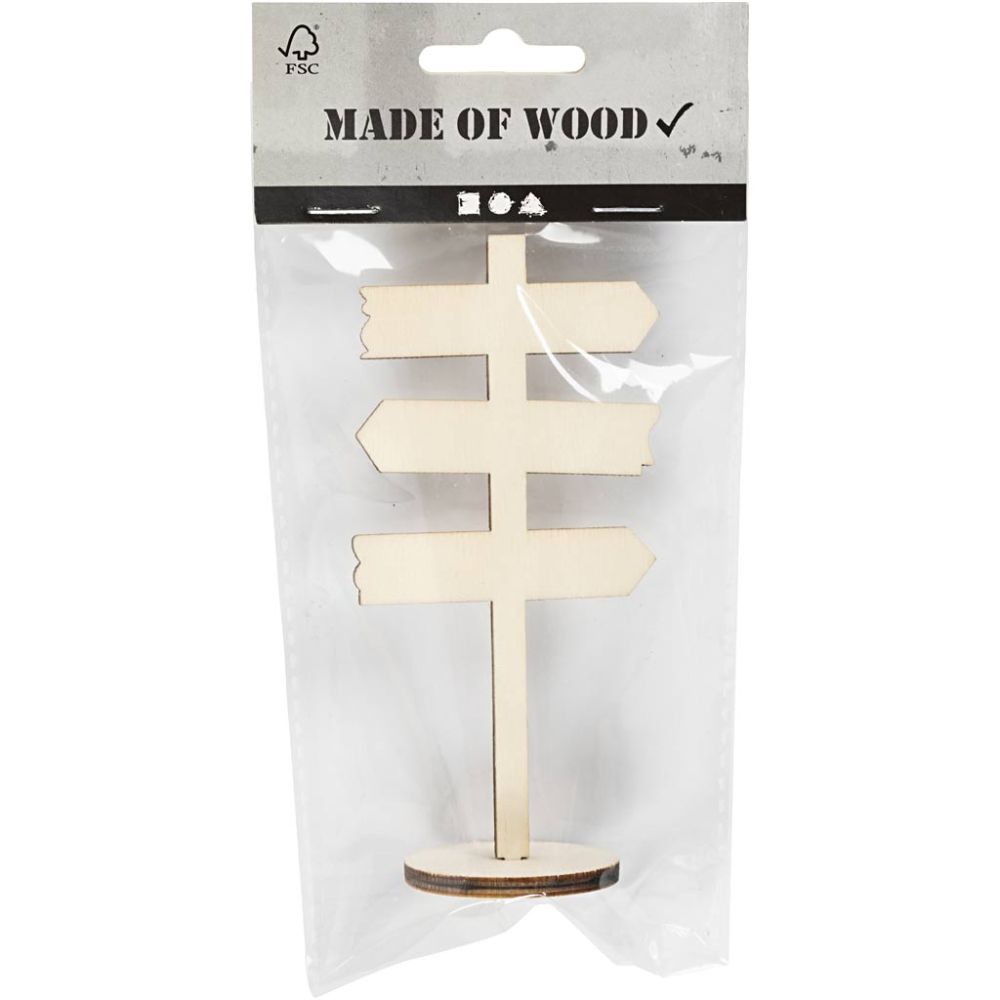 Standing signpost, H: 12 cm, W: 6 cm, 1 pc [HOB-55992]