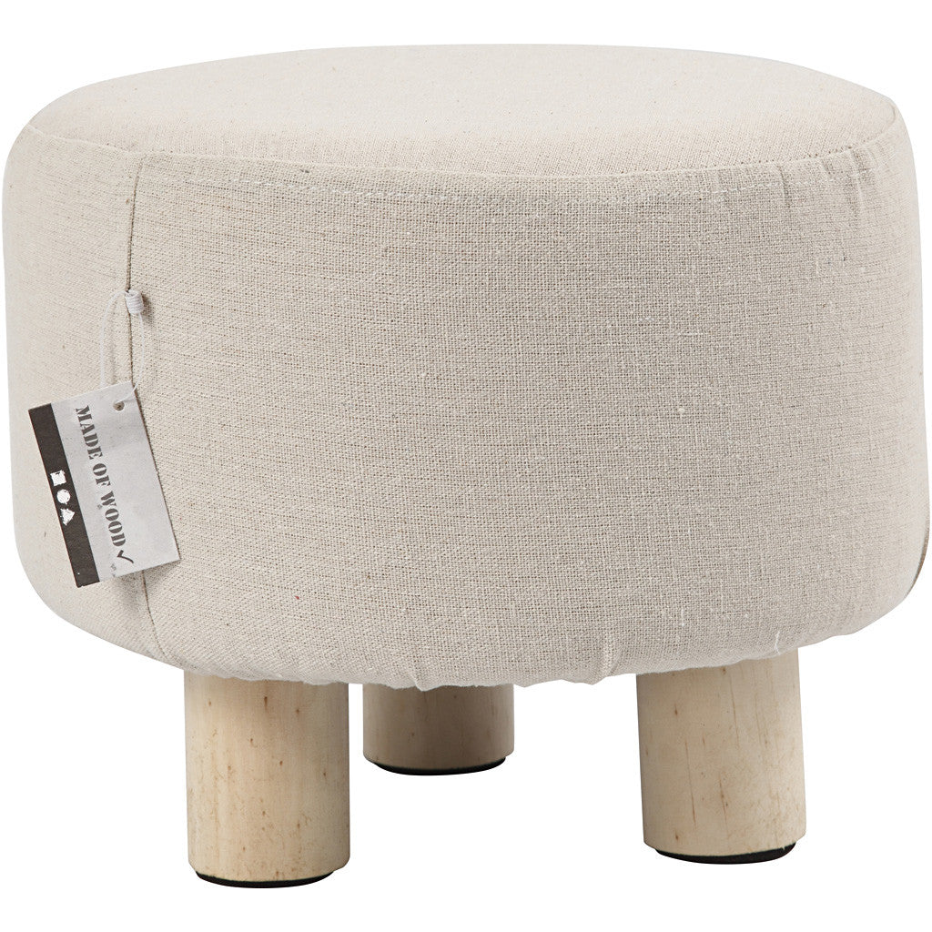 Footstool, H: 21,5 cm, dia. 26 cm, 1 pc [HOB-56119]