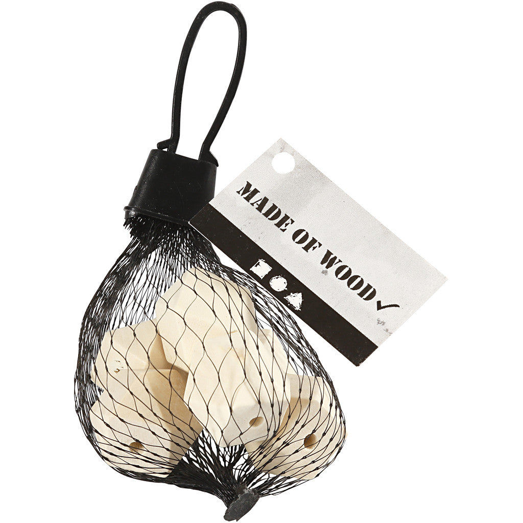 Diamond-Shaped Bead, W: 20 mm, hole size 3 mm, 6 pc/ 1 pack [HOB-56125]