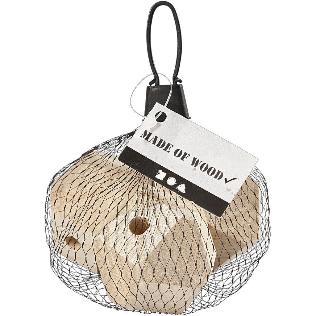 Diamond-Shaped Bead, W: 43 mm, hole size 8 mm, 3 pc/ 1 pack [HOB-56126]