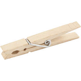 Clothes Pegs, L: 80 mm, W: 10 mm, 10 pc/ 1 pack [HOB-561520]