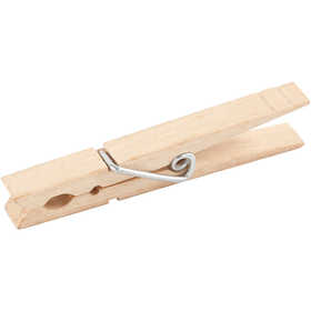Clothes Pegs, L: 80 mm, W: 10 mm, 150 pc/ 1 pack [HOB-56152]