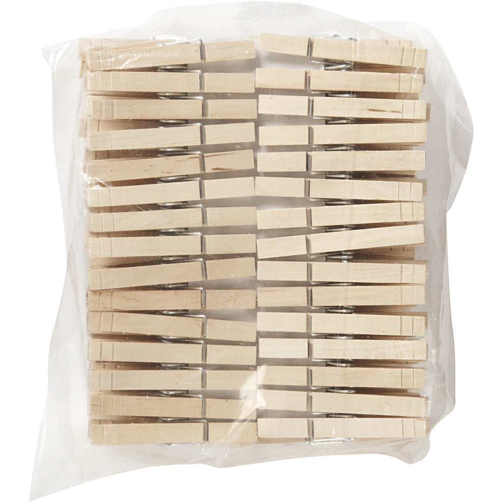 Clothes Pegs, L: 80 mm, W: 10 mm, 150 pc/ 1 pack [HOB-56152]