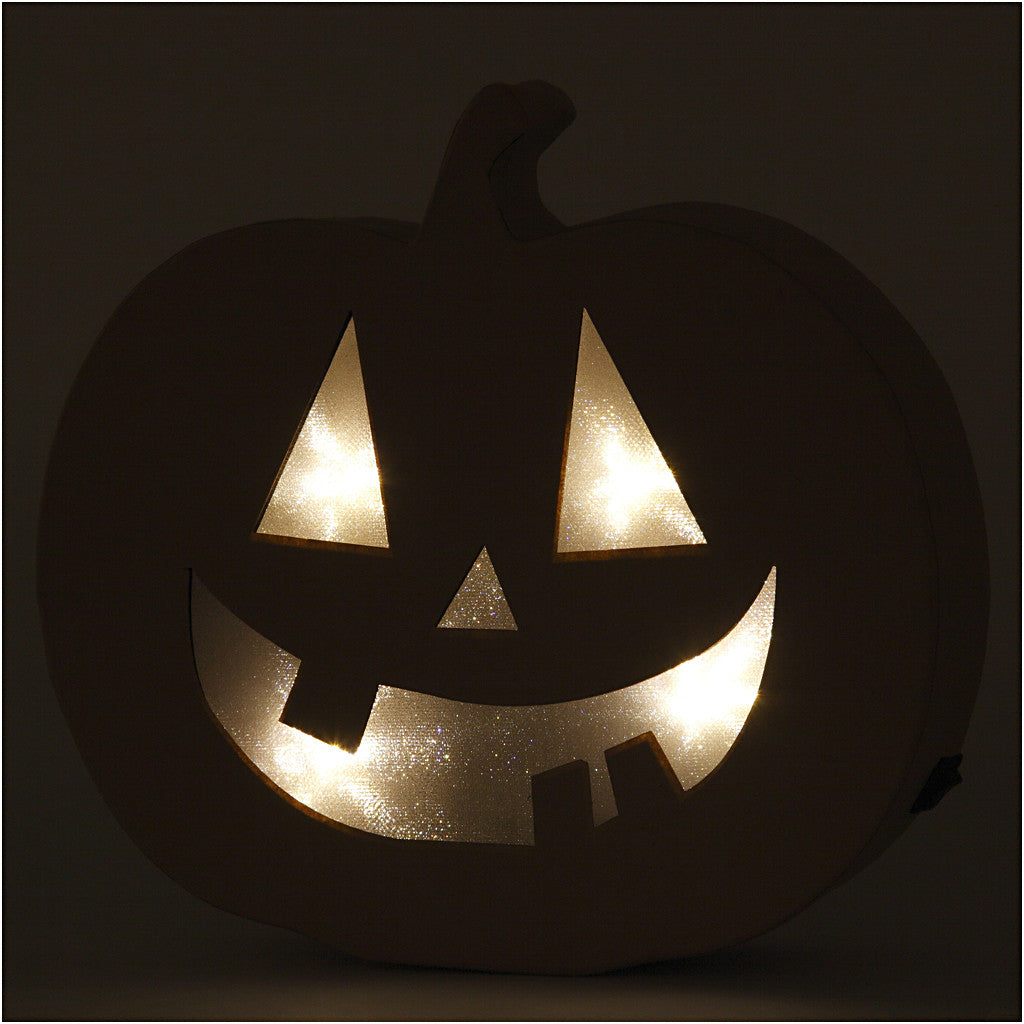 Pumpkin Light, H: 20 cm, D. 4 cm, W: 22 cm, 1 pc [HOB-56195]