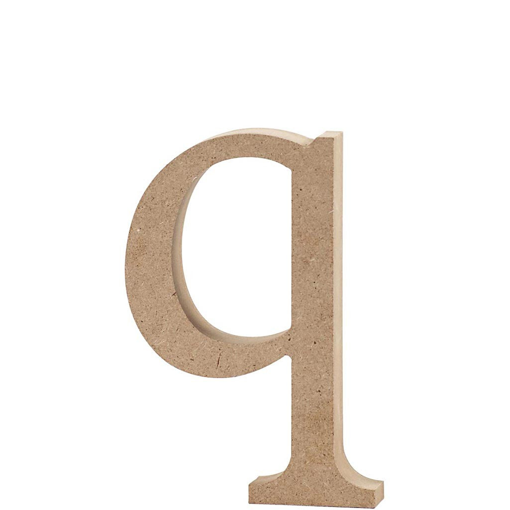 Letter, q, H: 12,2 cm, thickness 2 cm, 1 pc [HOB-56256]