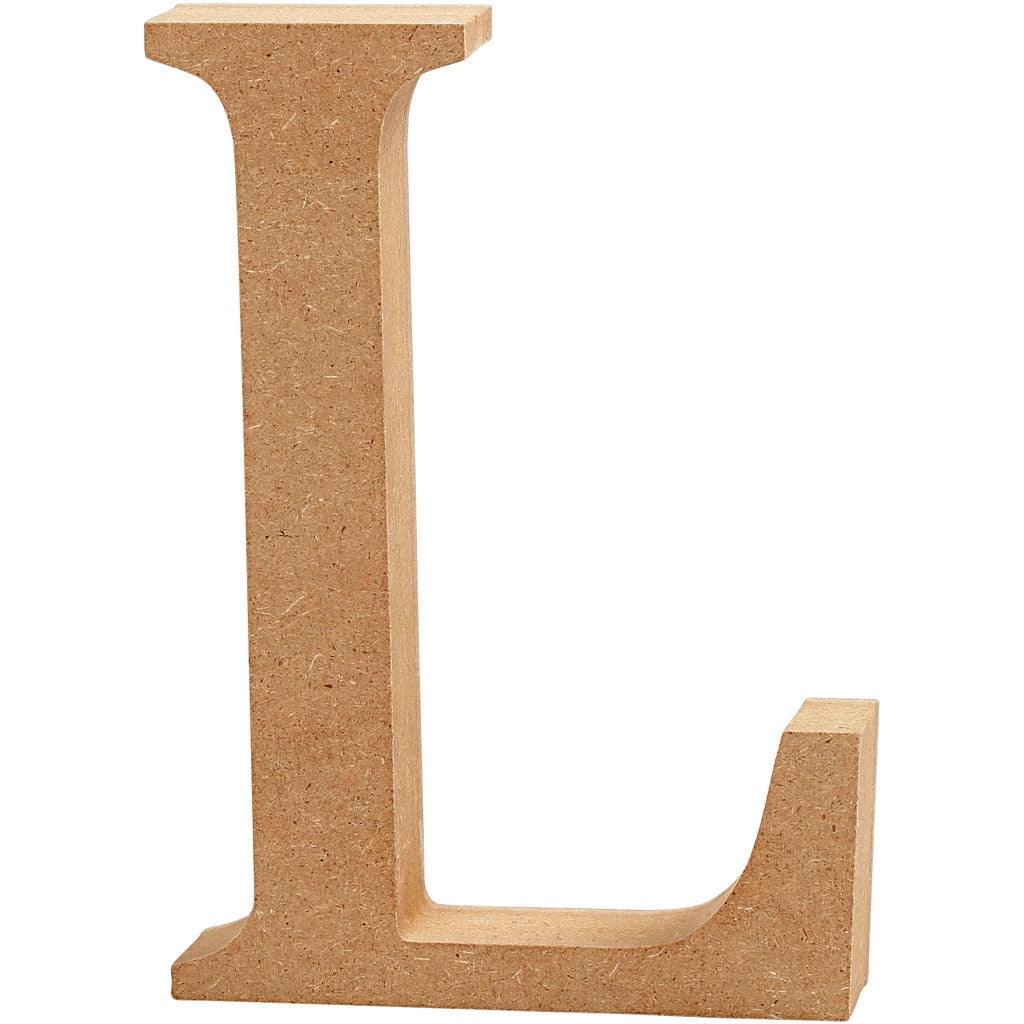 Letter, L, H: 13 cm, thickness 2 cm
