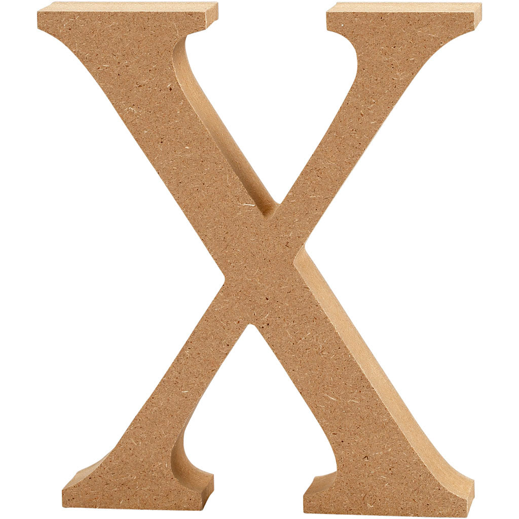 Letter, X, H: 13 cm, thickness 2 cm