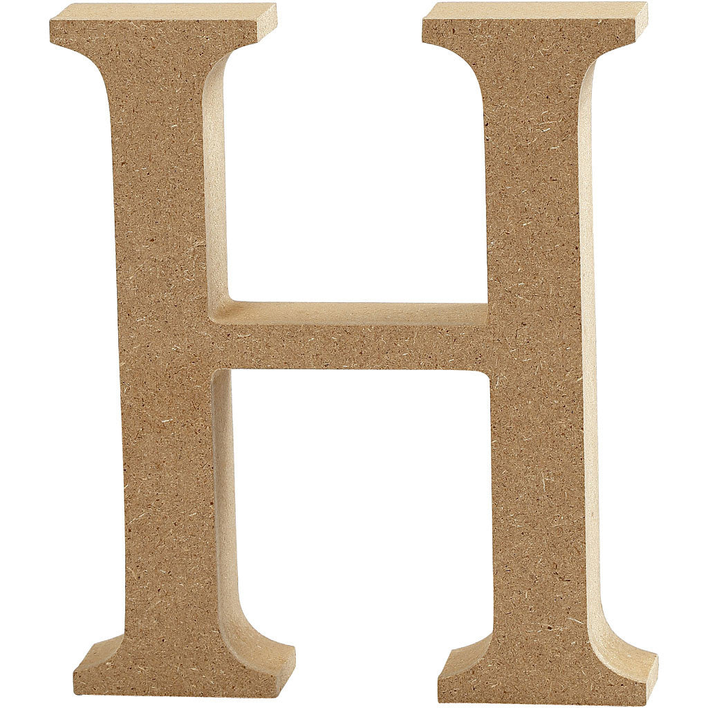 Letter, H, H: 8 cm, thickness 1,5 cm, 1 pc [HOB-56367]