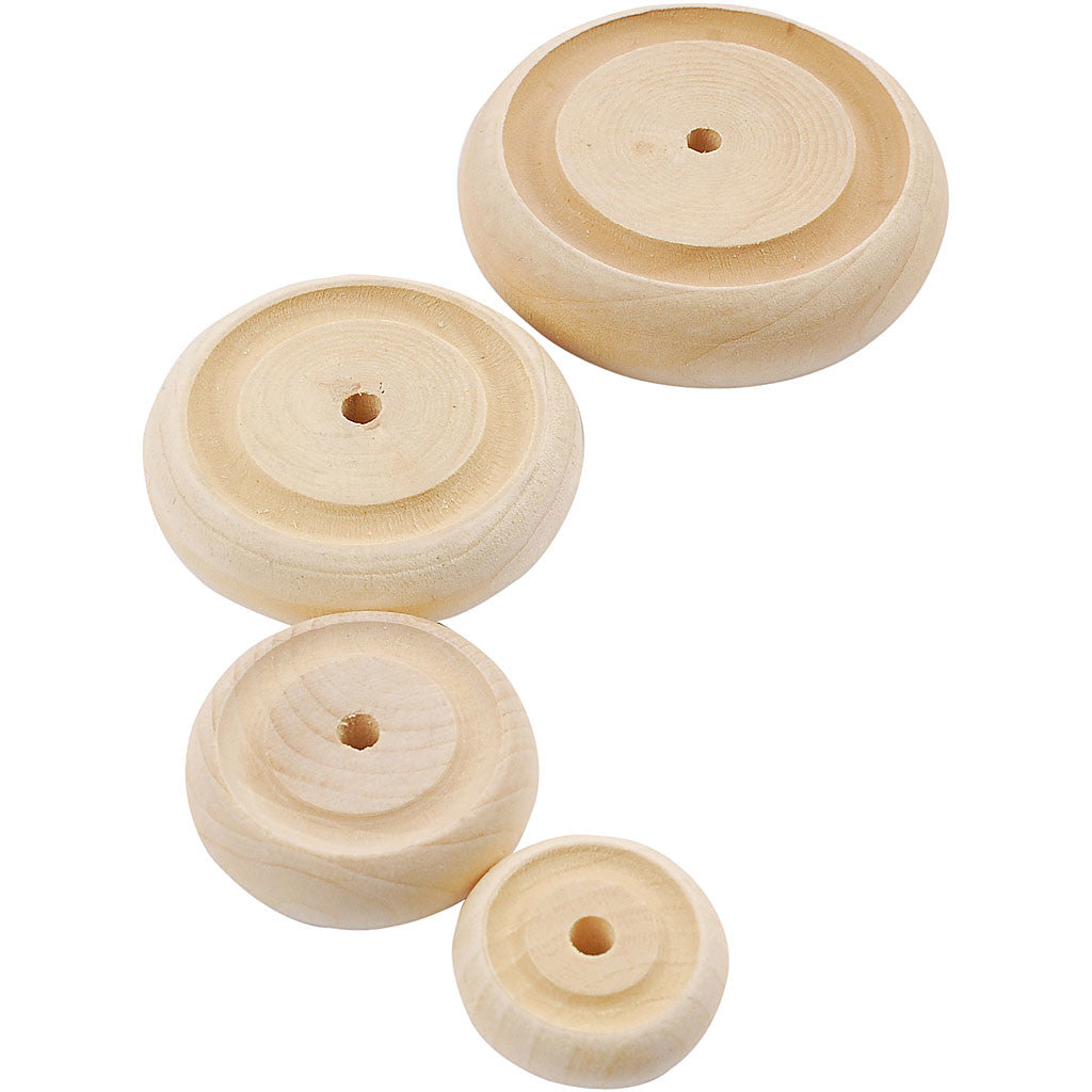 Wheel, dia. 24+30+42+50 mm, thickness 8+10+11+14 mm, 4x40 pc/ 1 pack [HOB-56480]