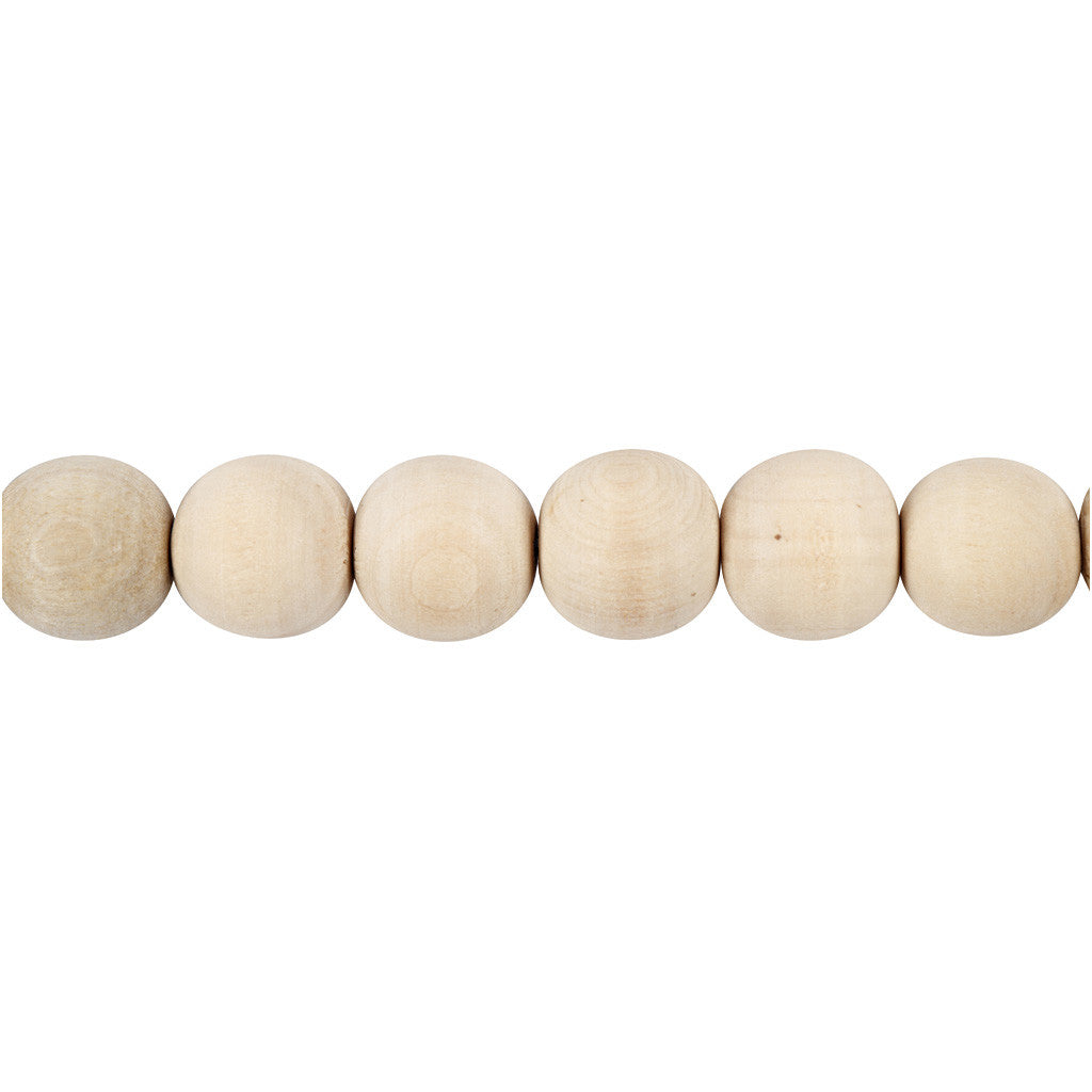 Wooden Bead, dia. 15 mm, hole size 3 mm, 20 pc/ 1 pack [HOB-566660]