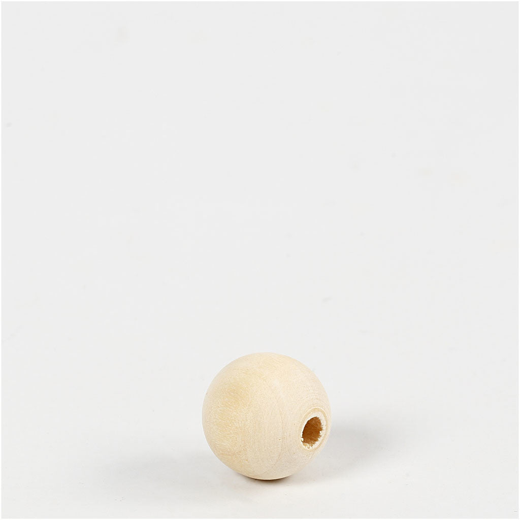 Wooden Bead, dia. 15 mm, hole size 3 mm, 500 pc/ 1 pack [HOB-56667]