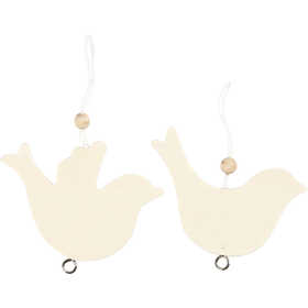 Dove Of Peace, size 7,5x9,5 cm, thickness 4 mm, 10 pc/ 1 pack [HOB-567851]