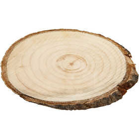 Wooden Discs, size 9,5x6 cm, thickness 6 mm, 12 pc/ 1 pack [HOB-568011]
