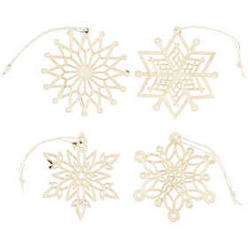 Ornaments, dia. 7 cm, thickness 0,3 cm, 8 pc/ 1 pack [HOB-568090]