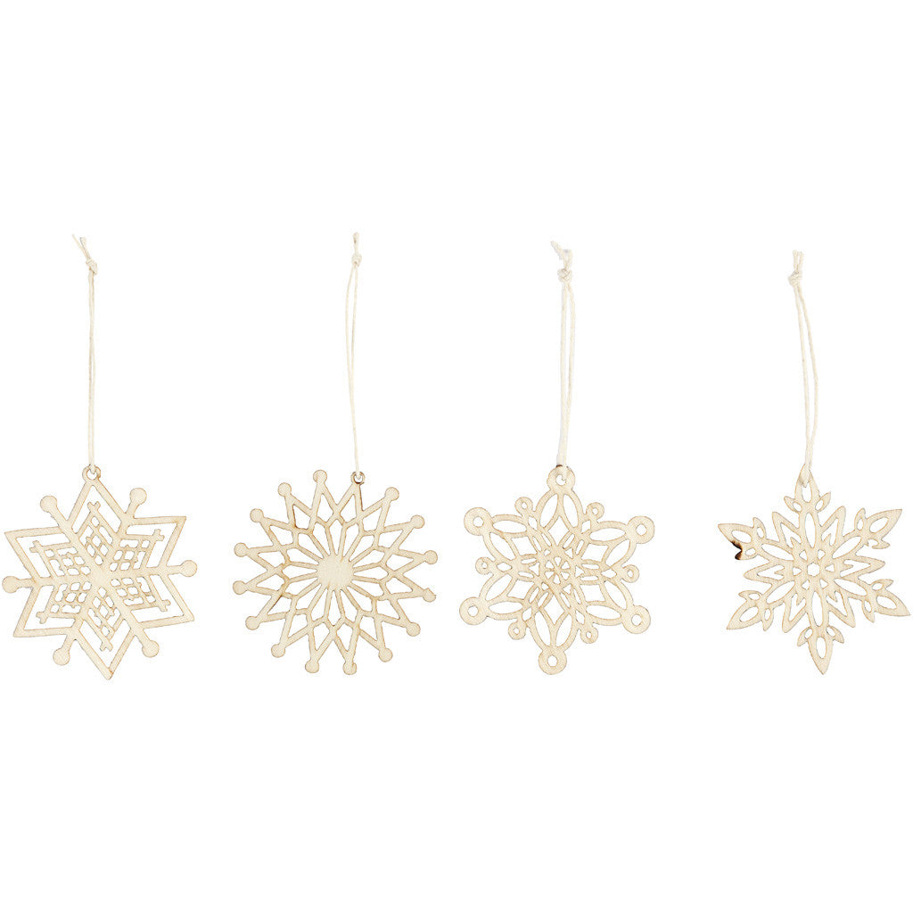 Ornaments, dia. 7 cm, thickness 0,3 cm, 8 pc/ 1 pack [HOB-568090]