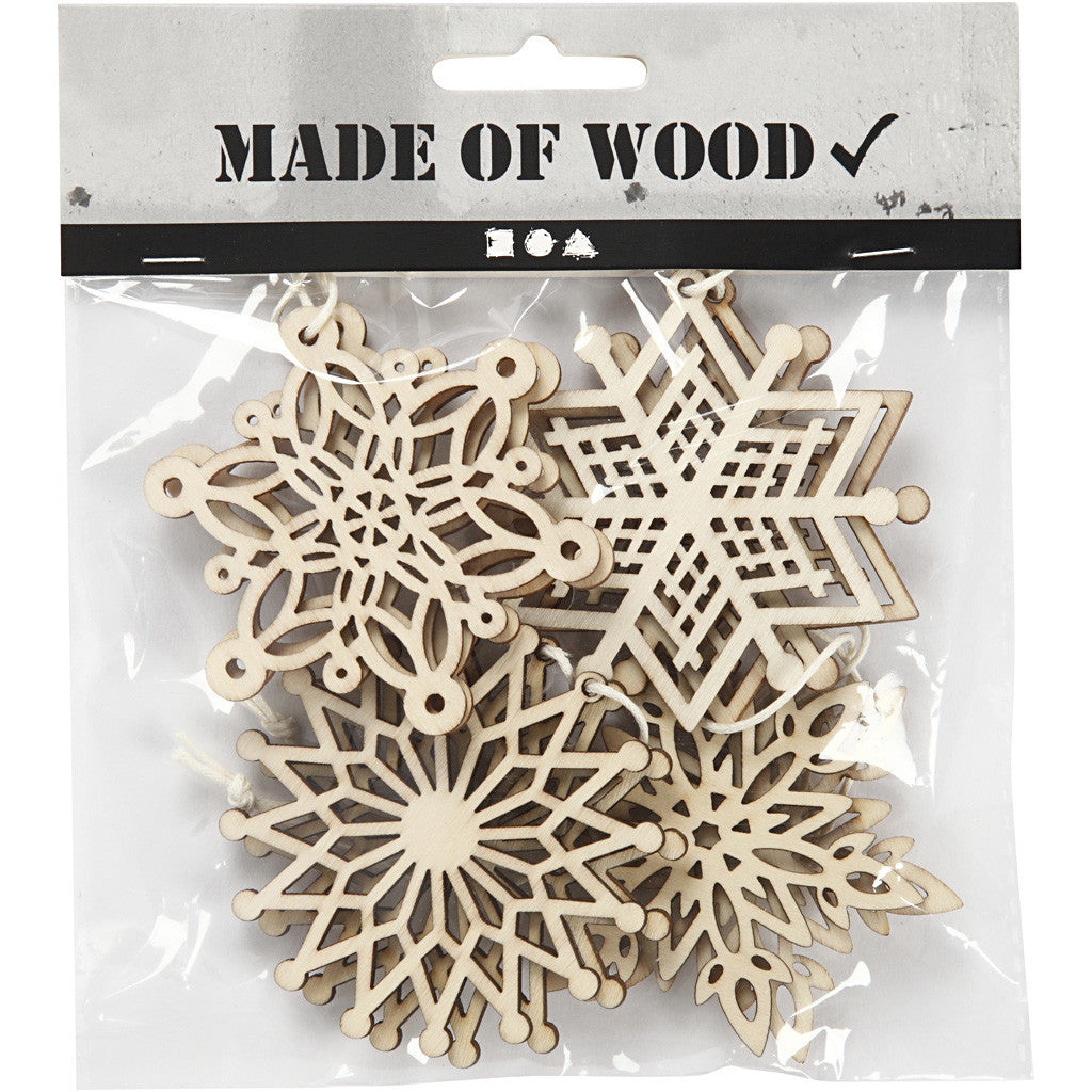 Ornaments, dia. 7 cm, thickness 0,3 cm, 8 pc/ 1 pack [HOB-568090]