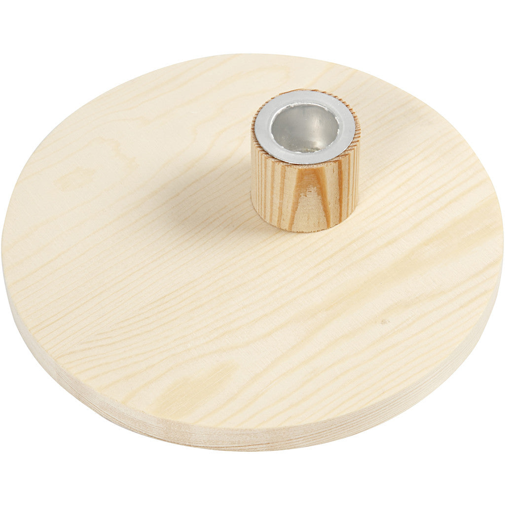 Candle Light Holder, H: 4 cm, dia. 16 cm, 1 pc [HOB-56916]