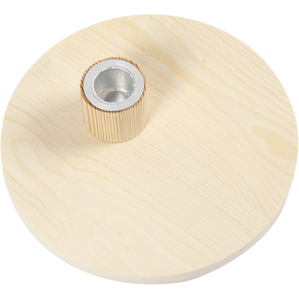 Candle Light Holder, H: 4 cm, dia. 16 cm, 1 pc [HOB-56916]