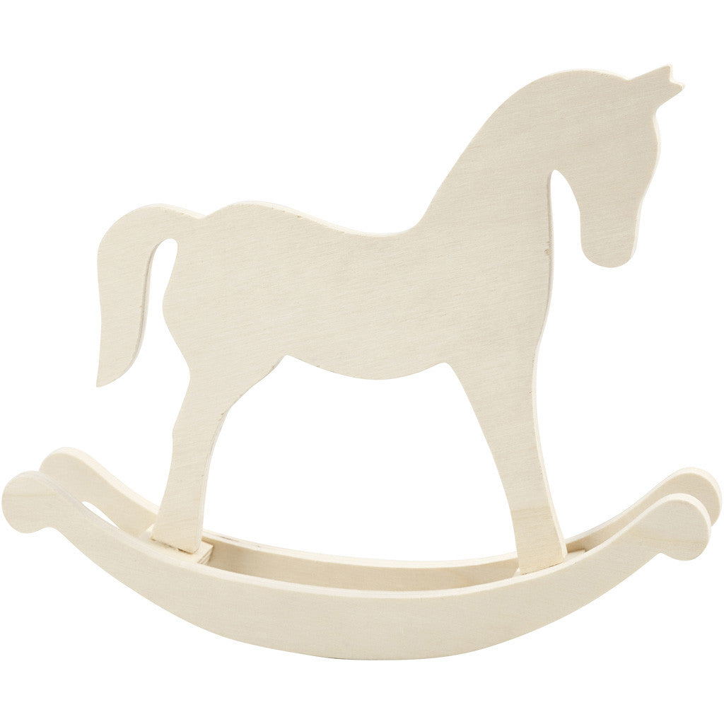 Rocking horse , H: 24 cm, D. 5 cm, W: 30 cm, 1 pc [HOB-56917]
