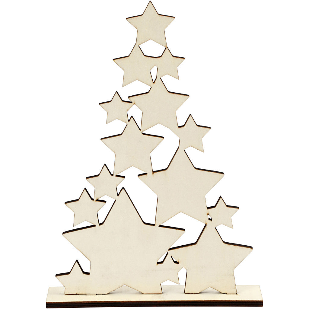 Christmas Tree, H: 29,8 cm, D. 4 cm, W: 21,5 cm, 1 pc [HOB-56923]