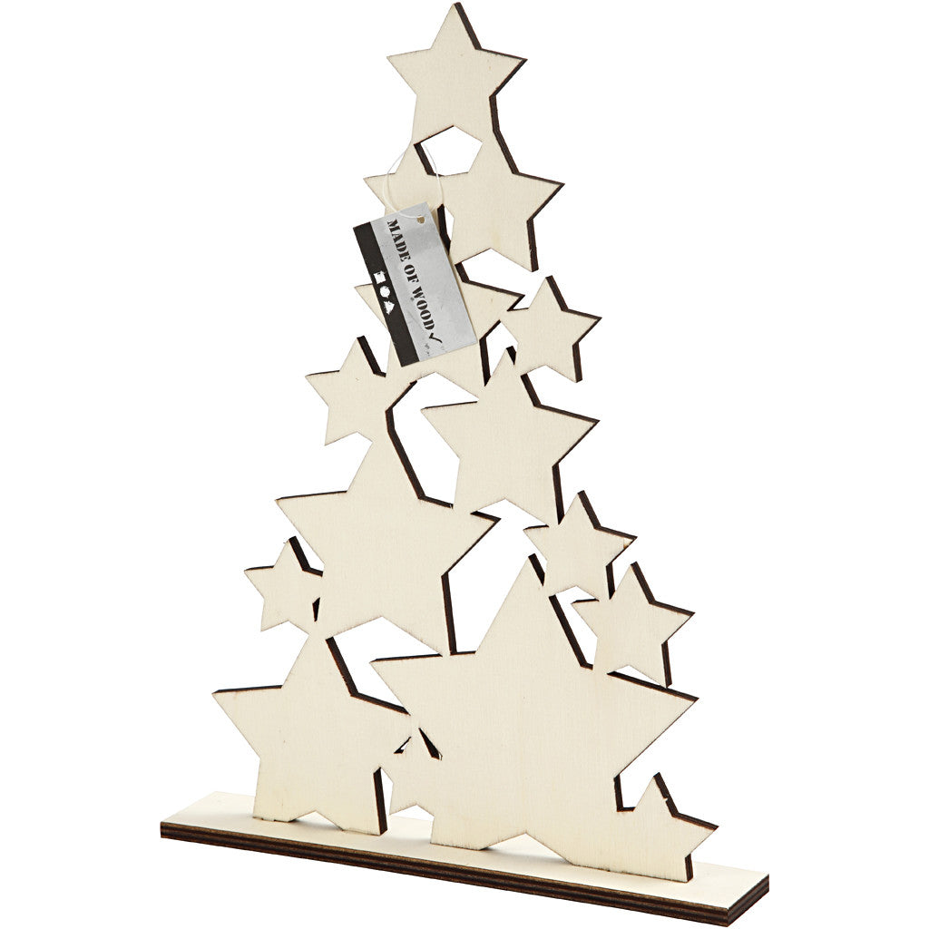 Christmas Tree, H: 29,8 cm, D. 4 cm, W: 21,5 cm, 1 pc [HOB-56923]