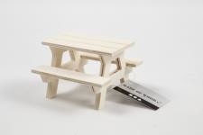 Picnic Bench, H: 5,5 cm, L: 8 cm, W: 8 cm, 1 pc [HOB-56927]