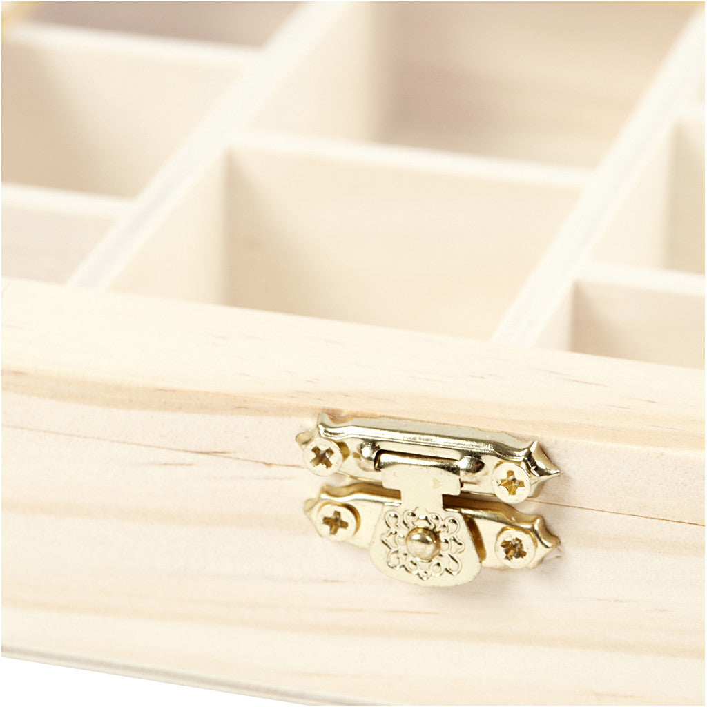 Box with Glass Lid, size 15,5x20,5x3,5 cm, hole size 4,3x6,6 cm, 1 pc [HOB-56930]