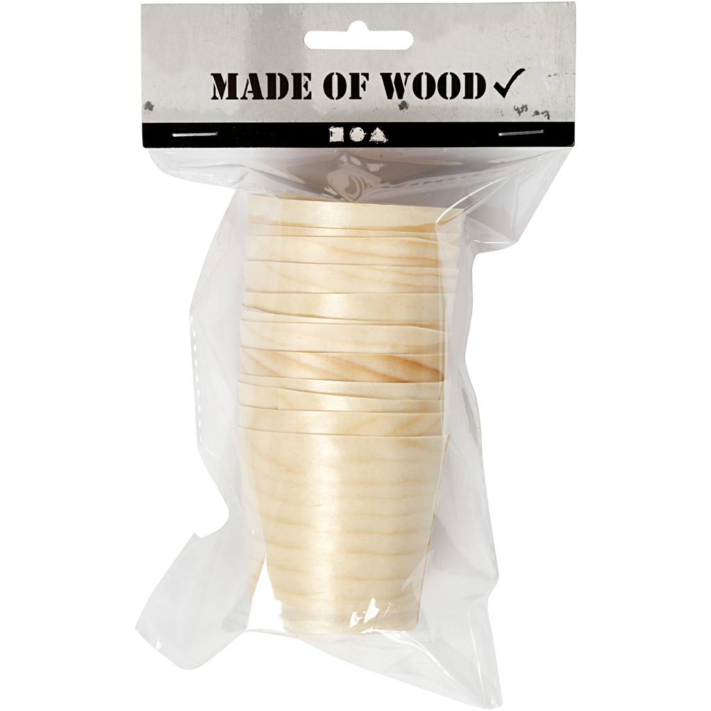 Cup, H: 6 cm, dia. 5,5 cm, 12 pc/ 1 pack [HOB-56941]