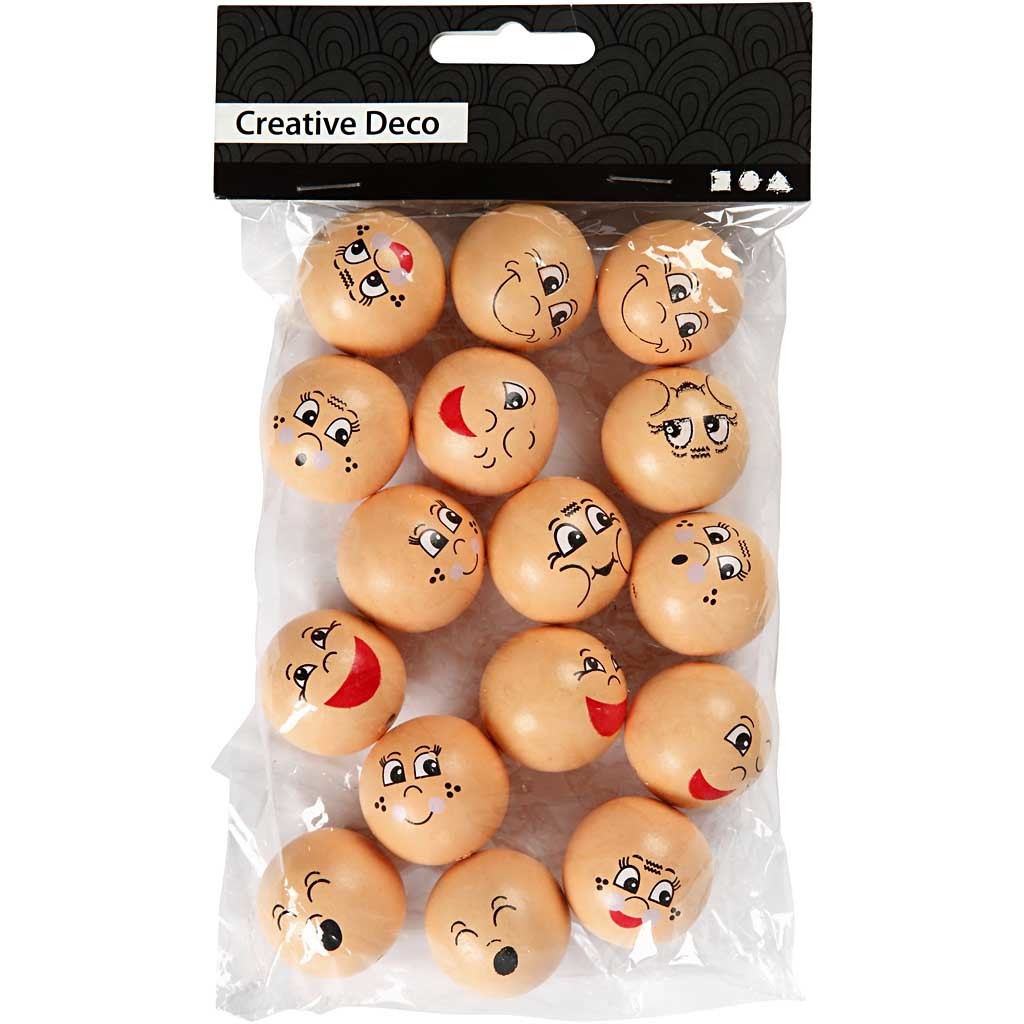Heads, dia. 30 mm, light beige, 16 pc/ 1 pack [HOB-57095]