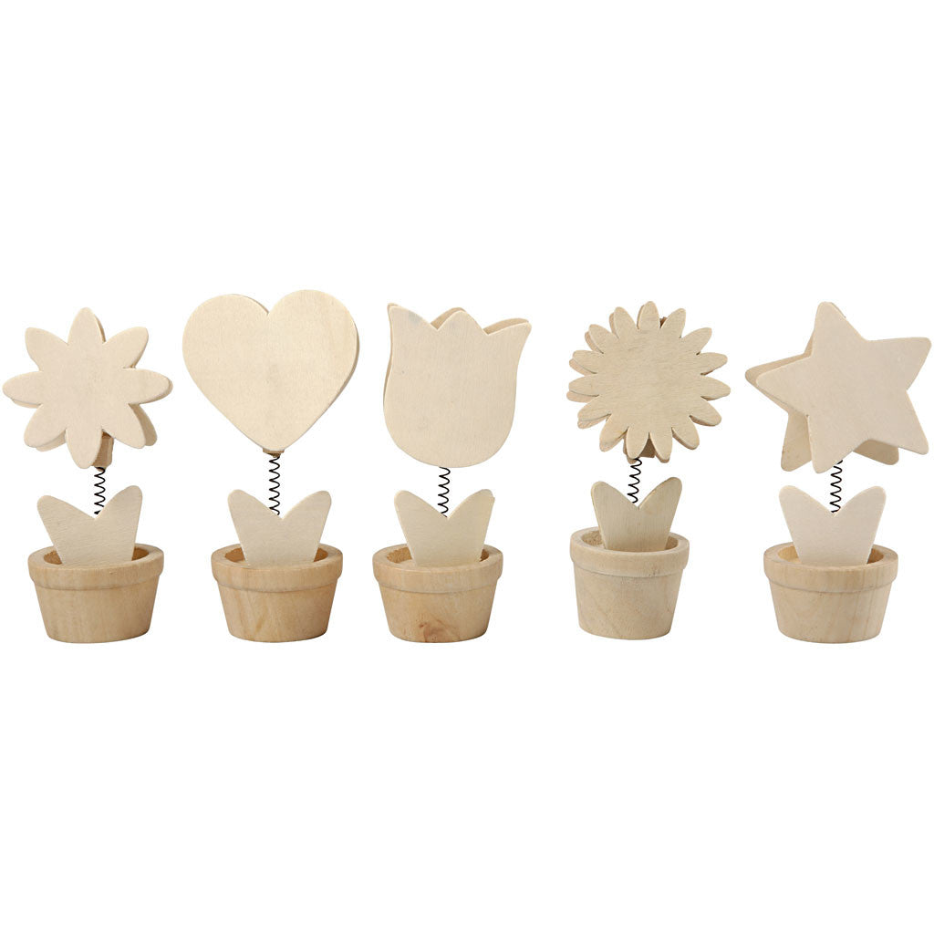 Memo Holders, H: 10 cm, dia. 5 cm, 10 pc/ 1 pack [HOB-57477]