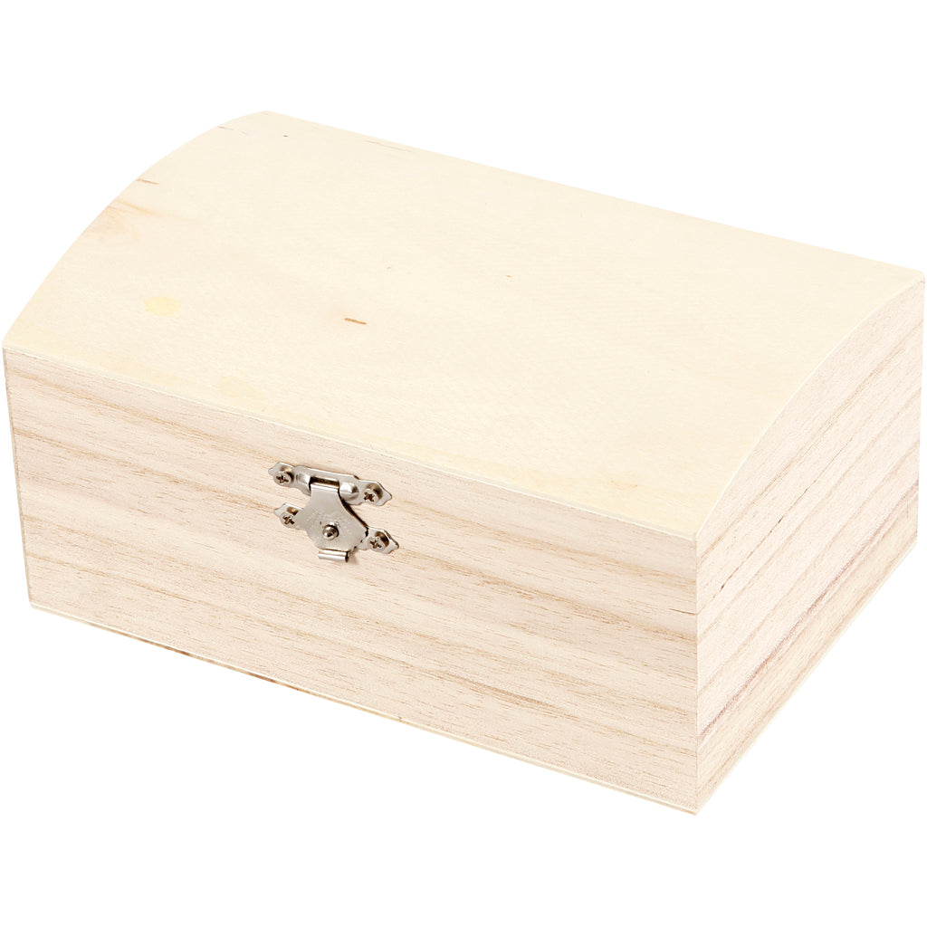Treasure Chest, size 16.5x11x8.55 cm, inner size 15x9.5x5 cm, paulownia, 1pc [HOB575440]
