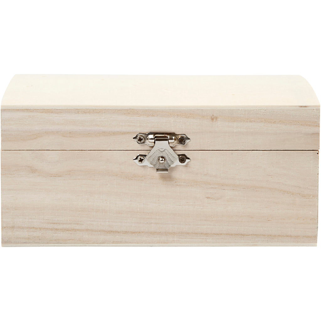 Treasure Chest, size 16.5x11x8.55 cm, inner size 15x9.5x5 cm, paulownia, 1pc [HOB575440]