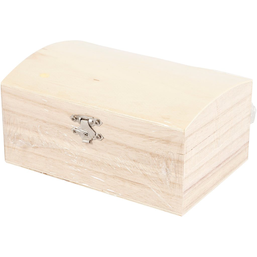 Treasure Chest, size 16.5x11x8.55 cm, inner size 15x9.5x5 cm, paulownia, 1pc [HOB575440]