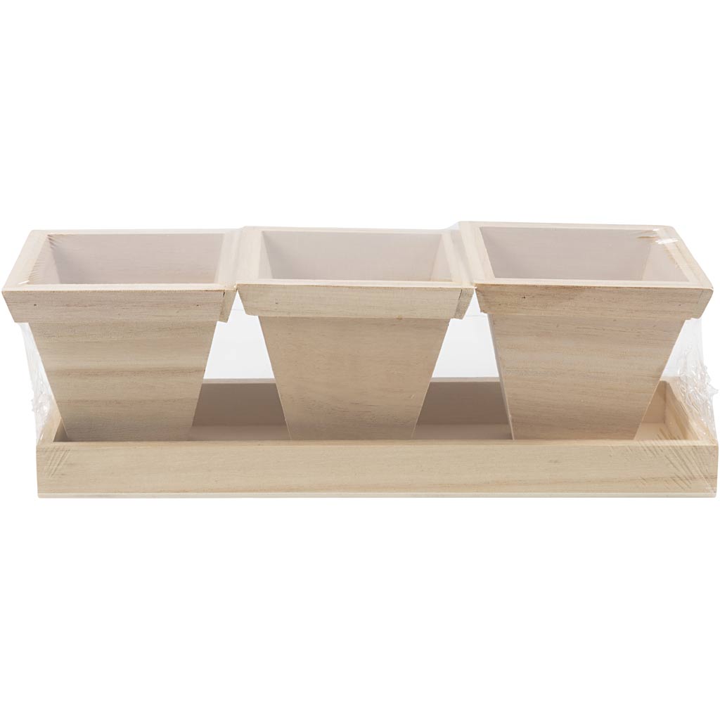 Flower Pot Set, size 27x9x9 cm, 1 set [HOB-576260]