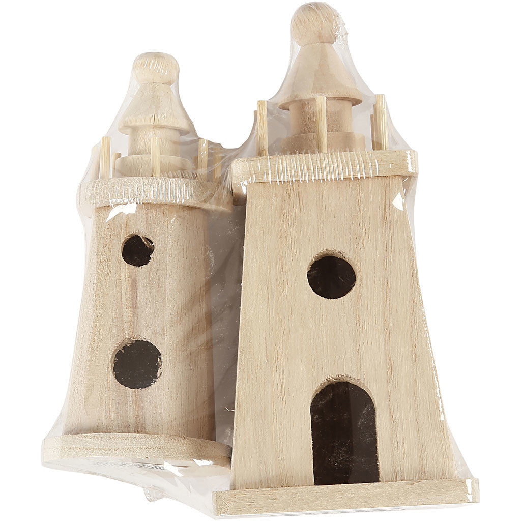 Lighthouse, H: 13,5+18 cm, 2 pc/ 1 pack [HOB-57748]