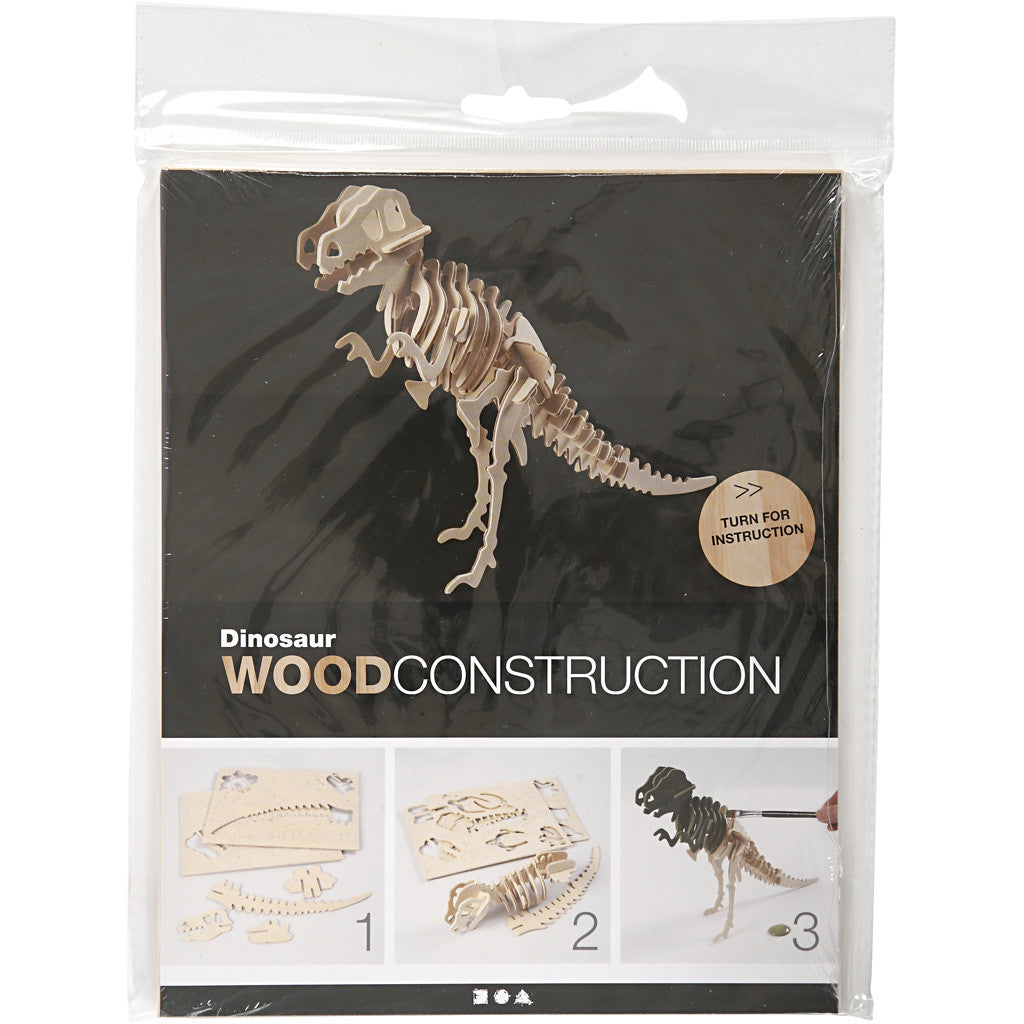 3D Construction figure, dinosaur, size 33x8x23 cm, 1 pc [HOB-57855]